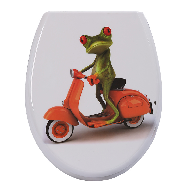 MK-02 3 Sides Printing Cover Toilet Seat