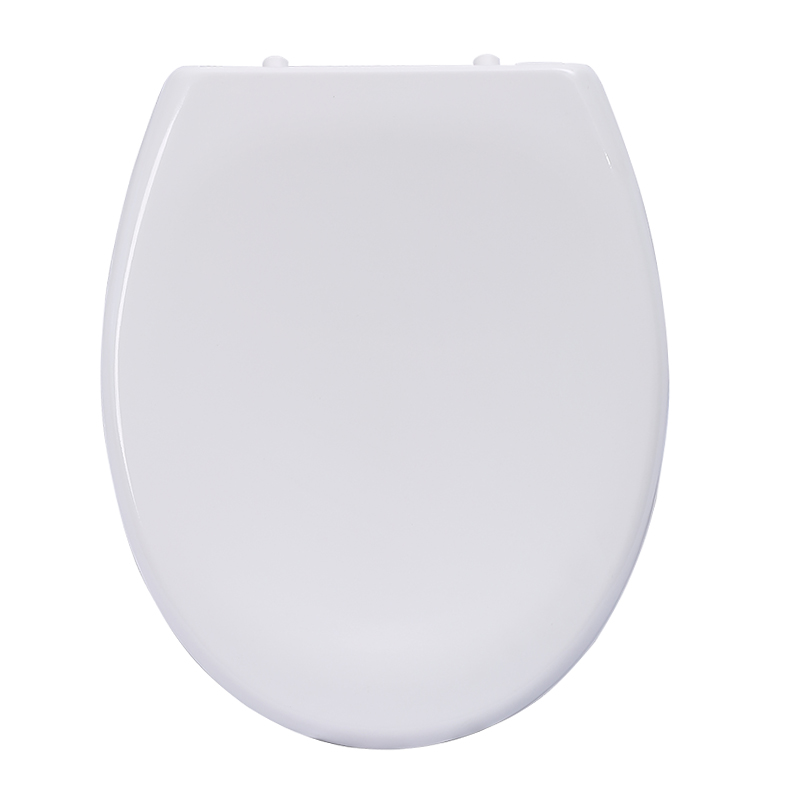 MK-10 White Plastic Round WC Toilet Seat